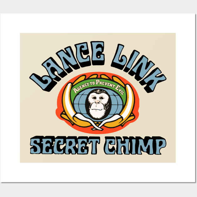 Lance Link Secret Chimp Wall Art by offsetvinylfilm